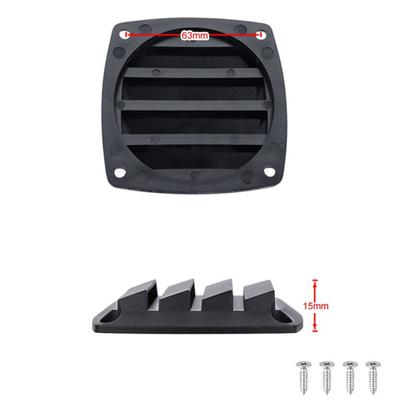 Nylon Marine Boat Air Vent Square Strong Wind Louvered Ventilator Grille Exhaust Fan Resistance Grill Ventilation Ducting Camper