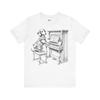 T-shirt Piano Teckel: T-shirt Unisexe Style Gravure