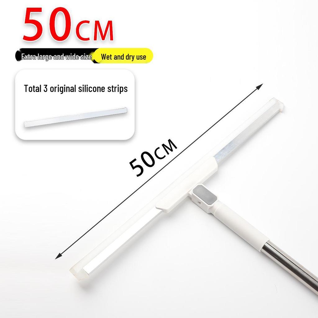 Silicone Bathroom Floor Wiper: Dual-Use Wet & Dry Hand-Free Scraper for Toilet & Household Cleaning