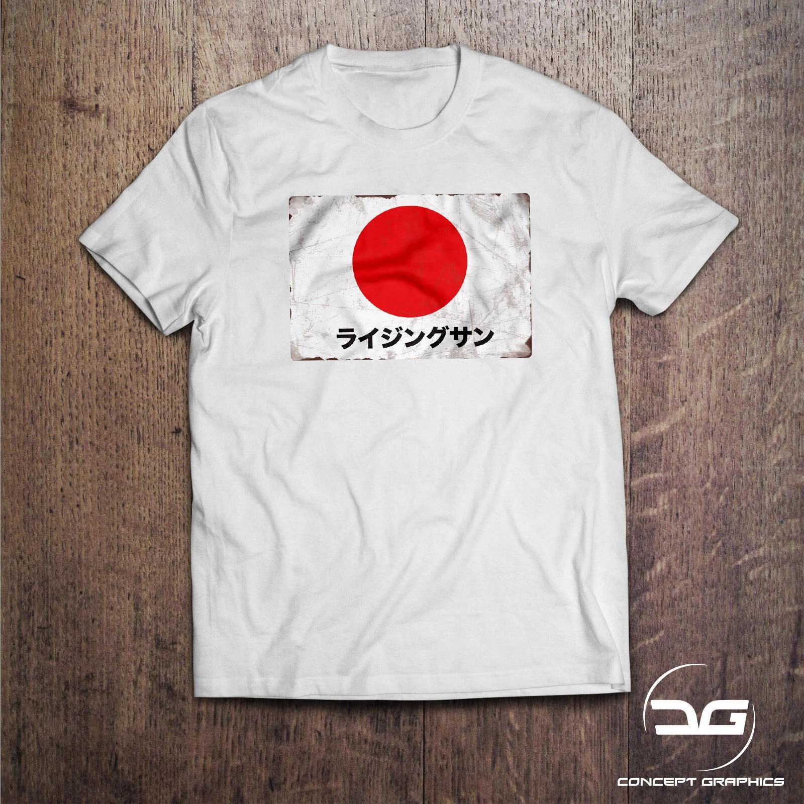 Rising Sun JDM Sign Men s White Novelty Car Enthusiasts Gift T-Shirt Drift 3XL