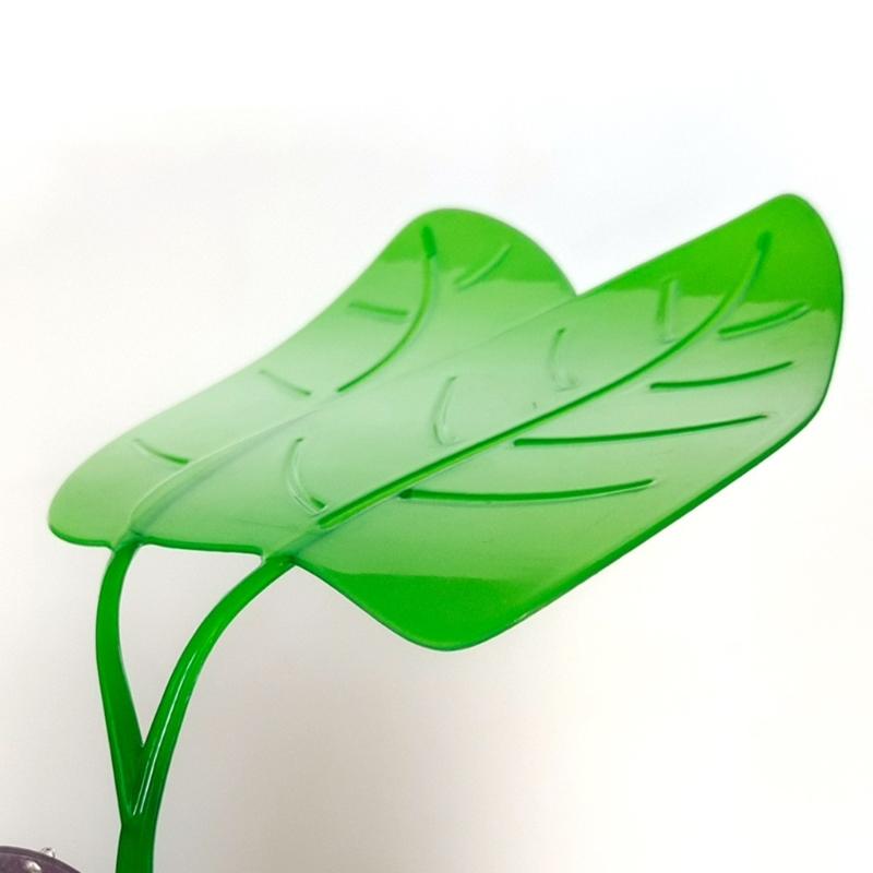 Lizards Basking Platform Tanks Accessories Leaf Shape Bearded Dragon Basking Platform with Suction Cup Decorations