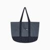 VINTAGE FLORAL TOTE BAG, BLUE