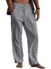 2022 Men's Linen Yoga Beach Pants: Casual Summer, Loose Fit, Drawstring Waist, with Pockets