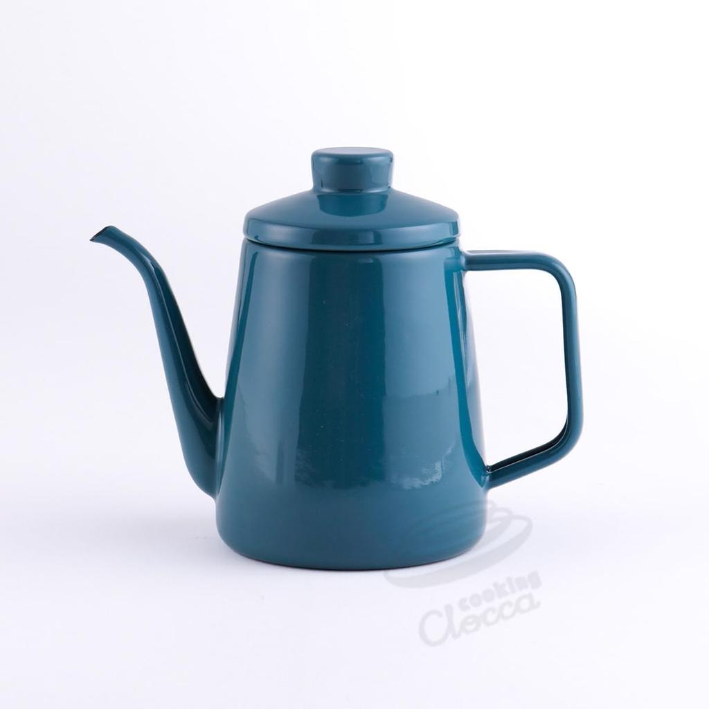 Fuji Enamel Drip Pot, 1.0L, SD10DP2.CSB, Solid, Direct-Flame, Induction Compatible, Smoke Blue