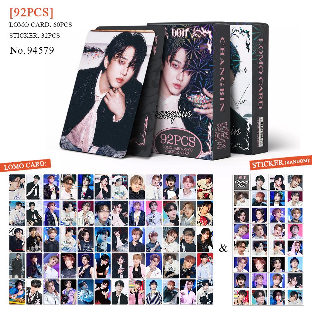 92Pcs Skzoo Collection Card Straykids New Exclusive Doit Photo Card Felix Han I. N Star Sticker Peripheral Lomo Card
