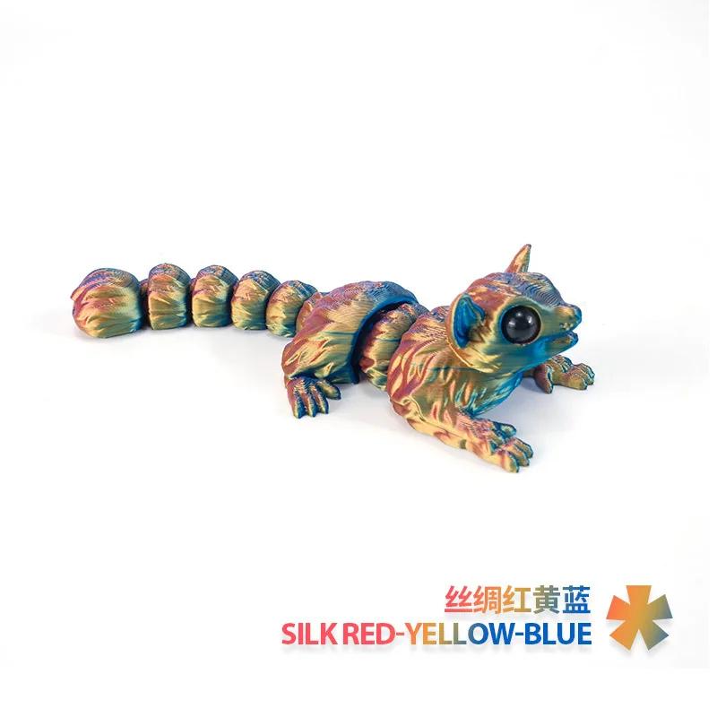 

Миниатюрная 3D-печатная модель лысой кошки и мыши, куклы, игрушки, фигурка животного, скульптура сфинкса, новое творчество, домашний декор Cat Mouse(Random)