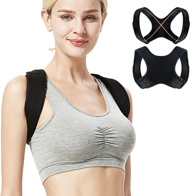Works Upper Adjustable Back Brace Straightener Posture Corrector for Men Women Back Support Brace