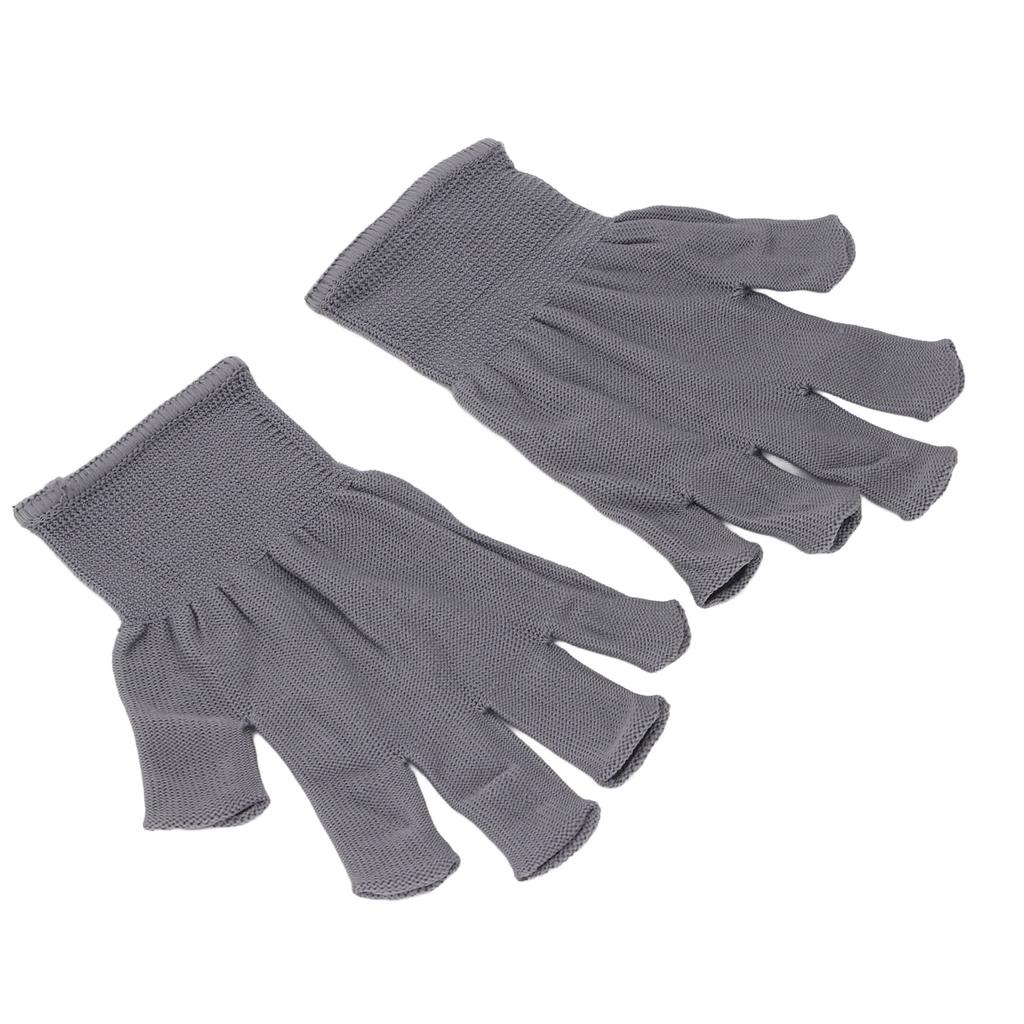 2 Pairs Half Finger Gloves Fingerless Gloves Warm Breathable Flexible Gloves for Typing