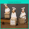 Chef Resin Figurine For Living Room Cake Shop Decoration Gifts Students For