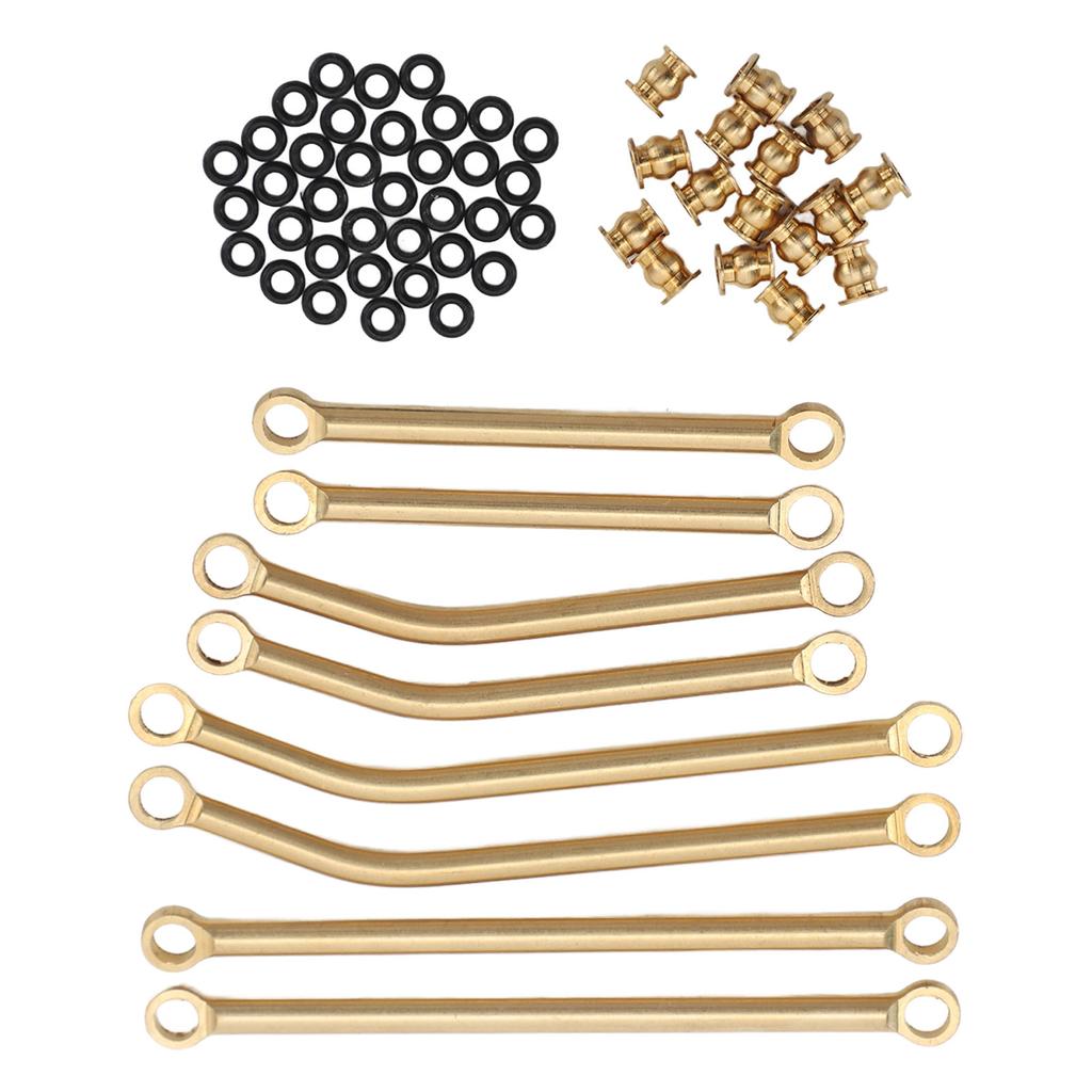 High Clearance Link Set Copper Wear Resistant Rc Car Tie Rod Set Upgrade Parts for Rc Crawler