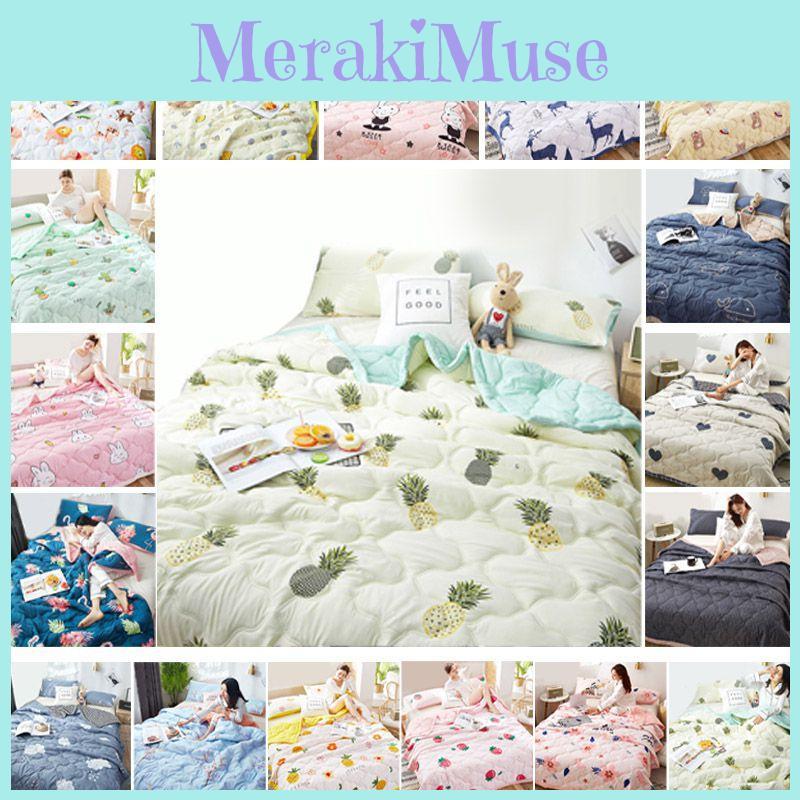 Ultra Soft Summer Quilt Thin Duvet Perfect For Home Dormitory Single Double Washed Blanket