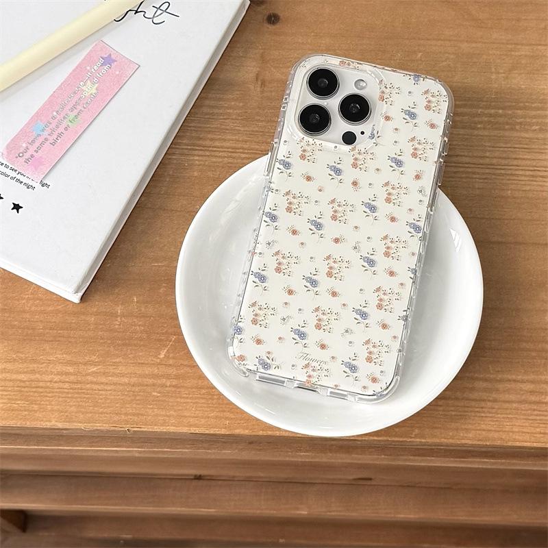 

Korean Floral Stand Case for iPhone 17, 16 Pro Max, and 15 - New Apple 16 Pro