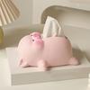 Reusable Ceramic Pig Tissue Box Cute Napkin Storage Case Paper Towel Holder  Storage Supplies