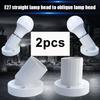 2Pcs Rotatable Straight Oblique E27 Bulb Holder Wall Lamps Sconces 45 Degrees Rotation Wall Lights Decor For Bar Restaurant