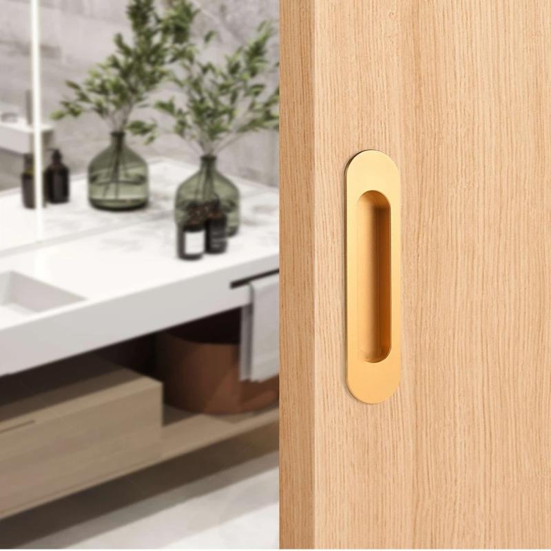 Sliding Door Hidden Pull Handle Cabinet Door Invisible Embedded Handle Kitchen Door Recessed Slot Handle For Sliding Doors