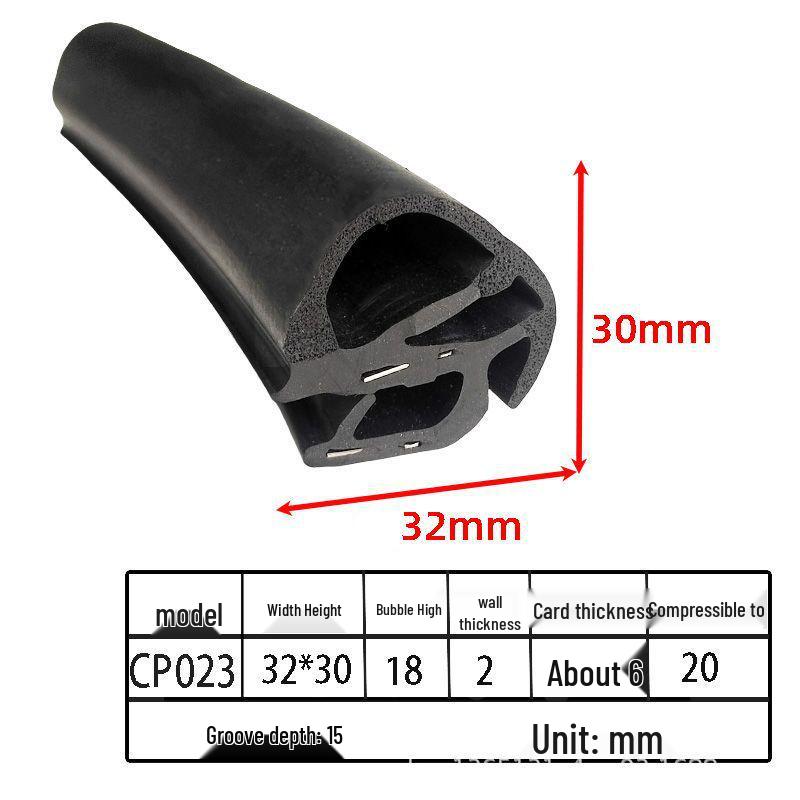 U-förmige Gummi-Schaumstoff-Dichtungsstreifen für Schränke und Autotüren