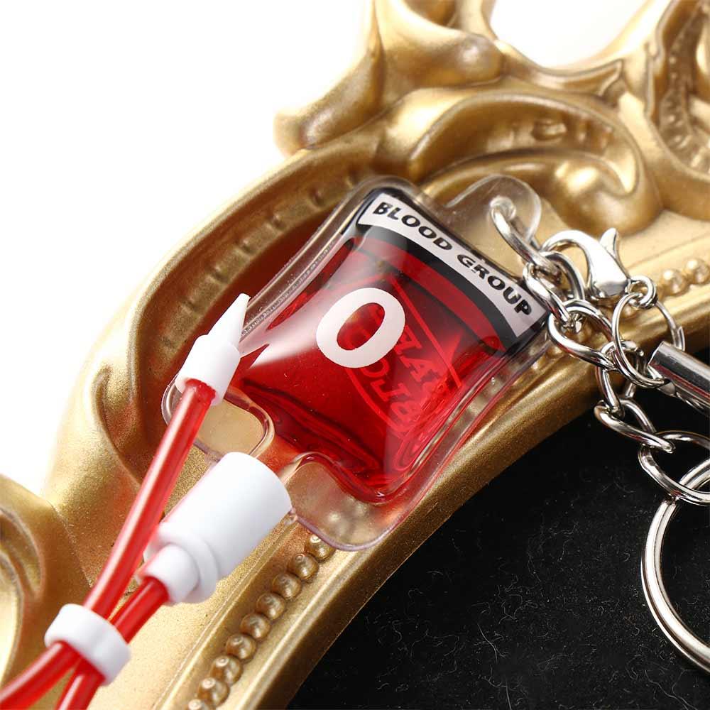 PVC Blood Bag Pendant Type A B O AB Plasma Halloween Blood Pendant  DIY Accessory