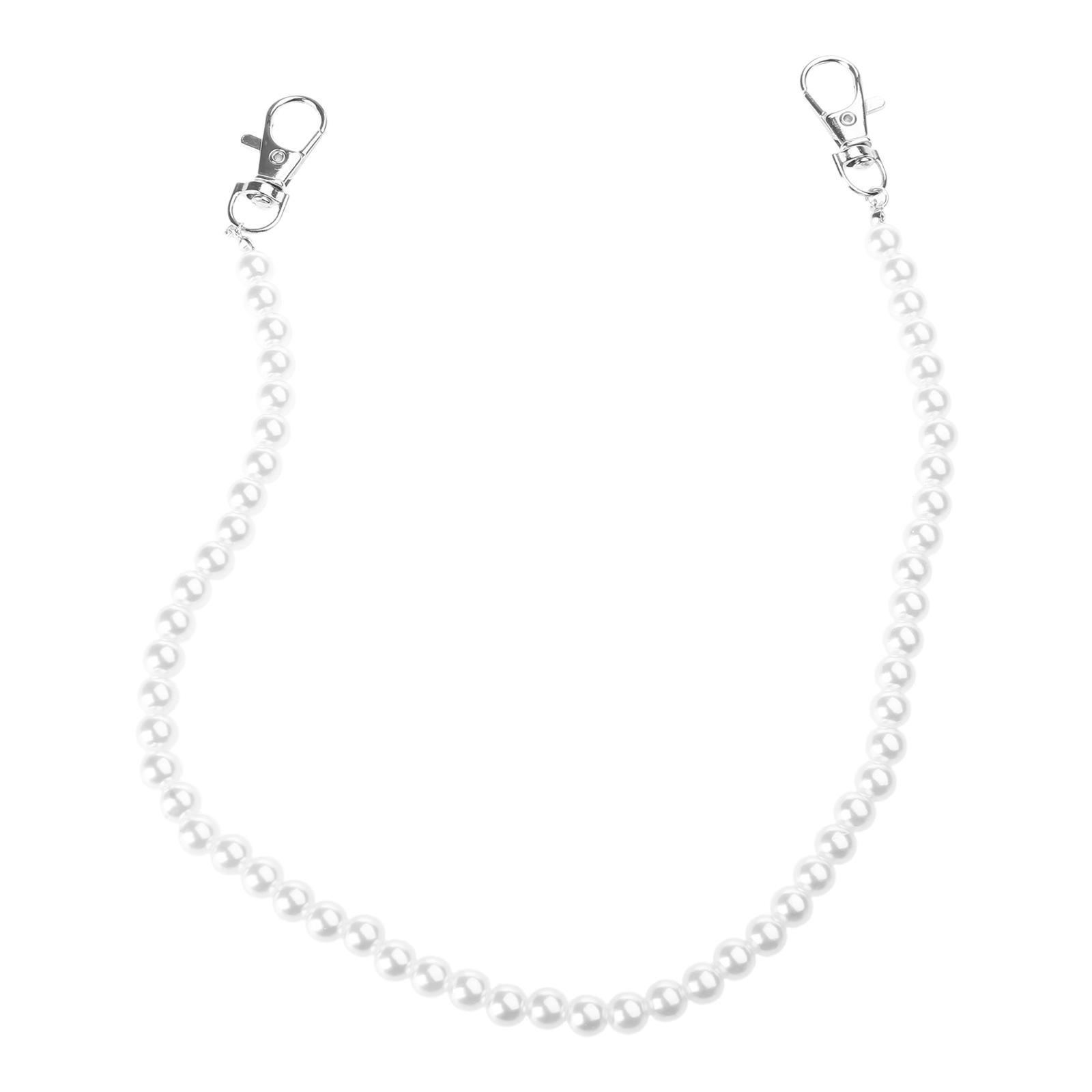 

Простая цепочка на талию из искусственного жемчуга, ремень, цепочки с бусинами, цепочка для брюк для подростков, износостойкая, хип-хоп, цепочка для джинсов 2