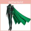Thor3 Ragnarok Hela Body e Mantello per Adulti e Bambini Costume di Halloween Perfetto per il Gioco di Ruolo e le Esibizioni Teatrali