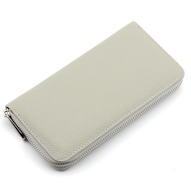 Handbag Cowhide Business Leather Women's Long Wallet Men's Cowhide Long Clutch Wallet Oil Wax