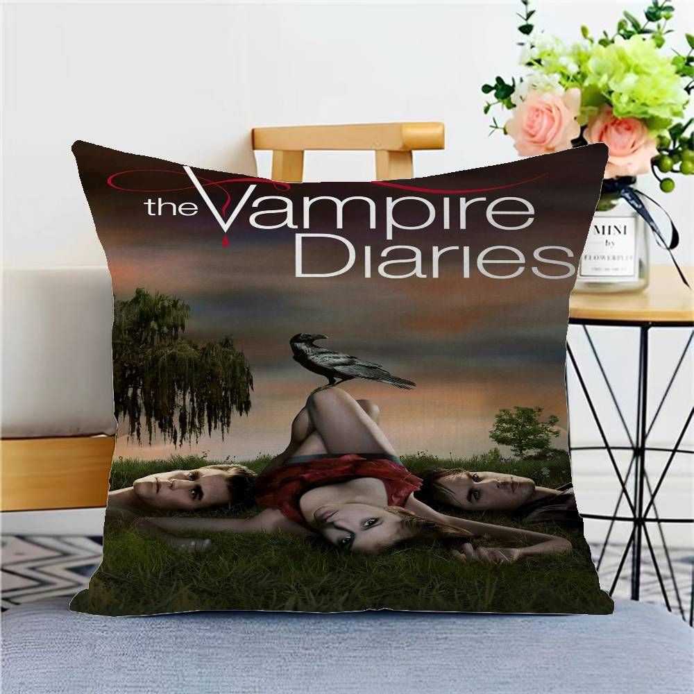 Classic Movie The Vampire Diaries Personalized Pillow Dust Cover Bedroom Kids Party Decoration Pillowcase Birthday Children Gift