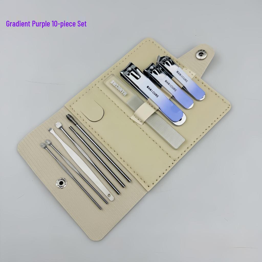 10-Piece Nail Clipper & Manicure Set – Portable Nail Care Tools