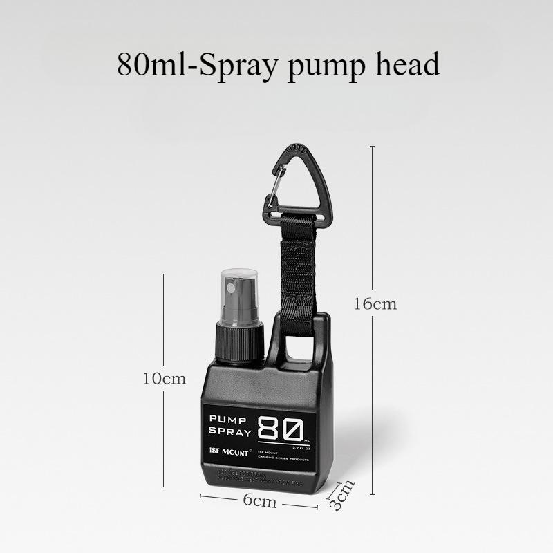 1Pc 80ml Empty Spray Bottle Plastic Outdoor Portable Hanging Liquid Container for Alcohol Sterilization Travel Accessories Tools