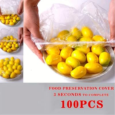 Reusable Disposable Food Cover Plastic Wrap Durable Elastic Food Lids for Bowls Elastic Plate Covers For Kitchen Food Saver Bag