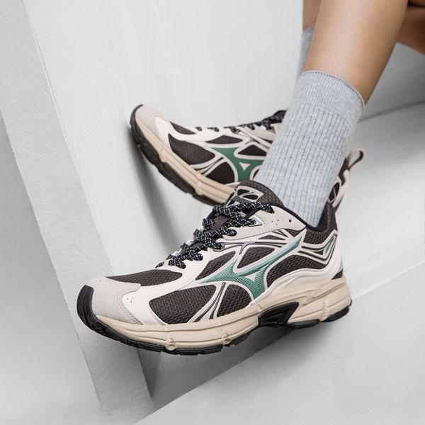 Mizuno Speed 10S Retro Comfortable Shock Absorbing Non-Slip Breathable Low-Top Casual Running Shoes Unisex Sneakers Green D1GH240601