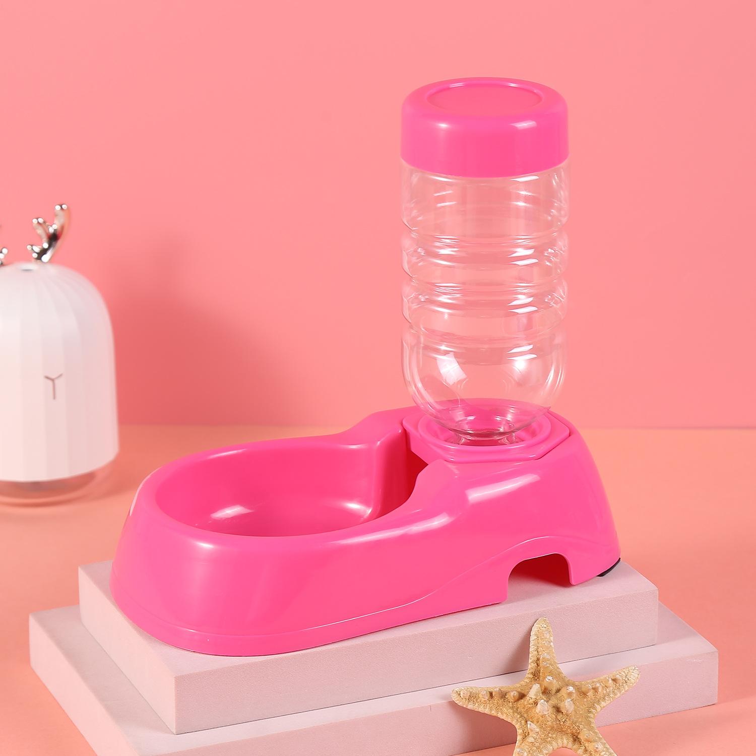 

Pet Automatic Water Dispenser 500ml Puppy Food Dispenser Pet Feeder Dog Cat Automatic Water Feeder розовый
