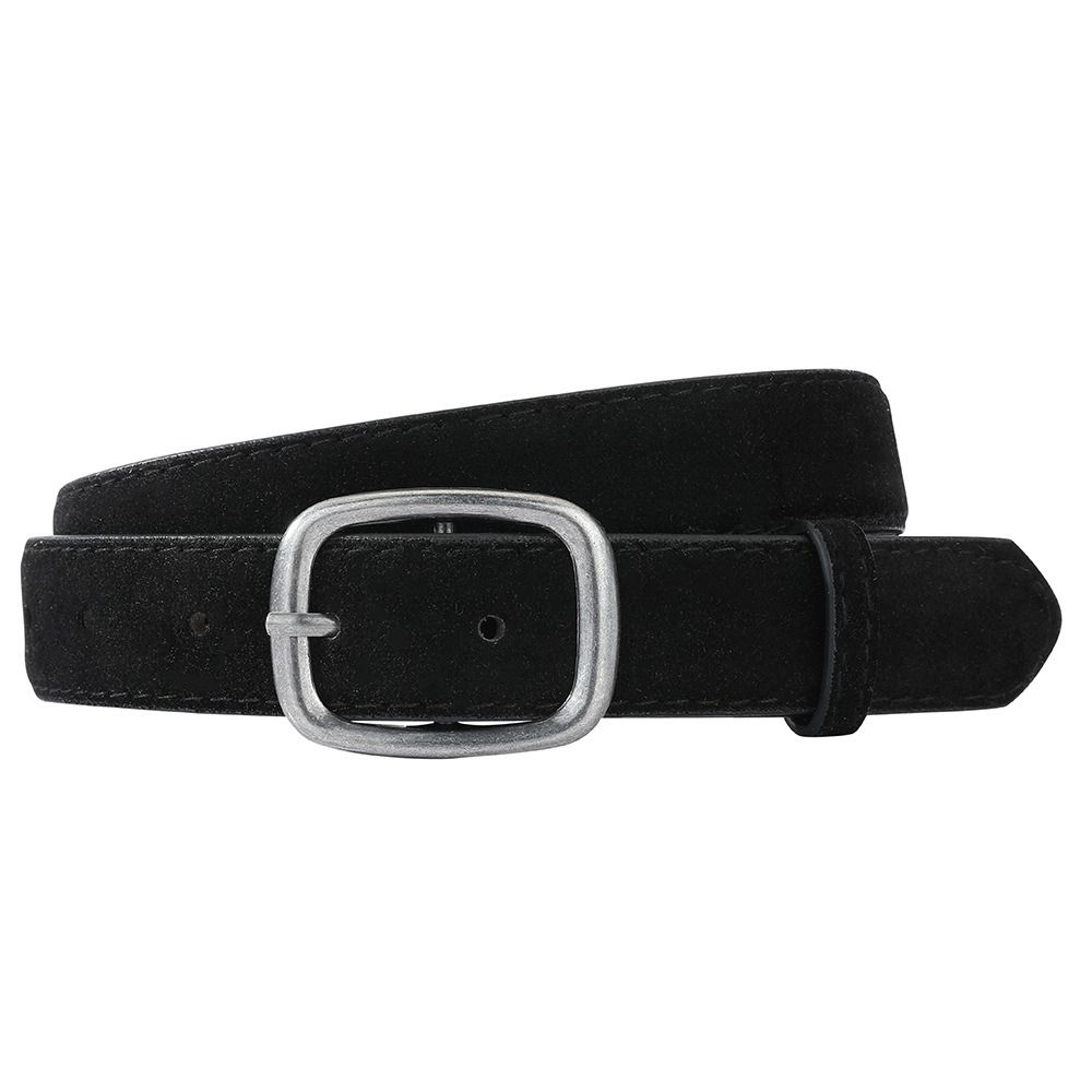 Square Buckle Suede Belt Maillard Trouser Decoration Elegant Pu Waistbands Female/Girls