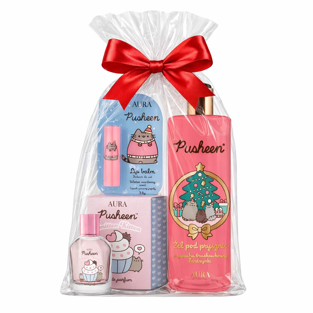 Pusheen Christmas Set 2 - Perfume 50 , Lipstick, Gel