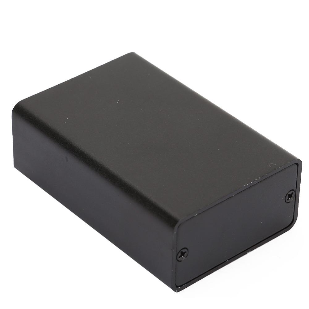 23×44×65mm Printed Circuit Board Instrument Box Aluminum Frosted Black Enclosure Electronic Project Case Durable Construction
