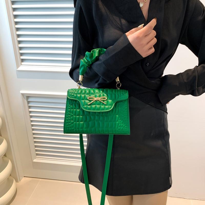 Street Style Pu Small Square Bag With Top Flap For Daily Use