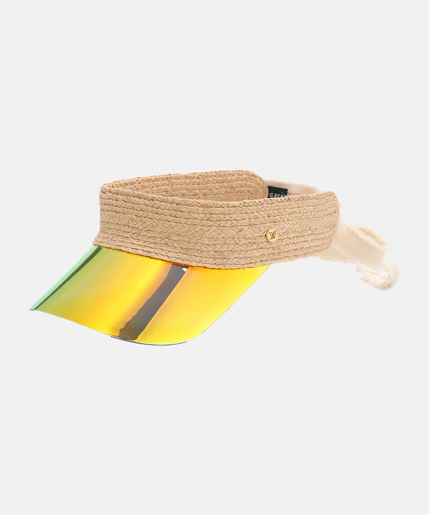 Hwaiteusaenjeu Green Label Natural Raffia Uv Sun Visor Lusaka (3 Colors)
