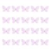 20PCS Embroidery Butterfly Appliques Sew On Patches for Sewing Craft Wedding Dress Clothing Decoration Hair Accessories
