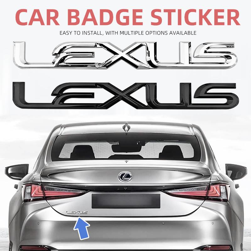 3D Car trunk letter sticker Accessory For Lexus F SPORT GX460 Ct200h IS250 ES 220D IS200 Fsport GS GX IS LS LX NX RX UX CT LC RC