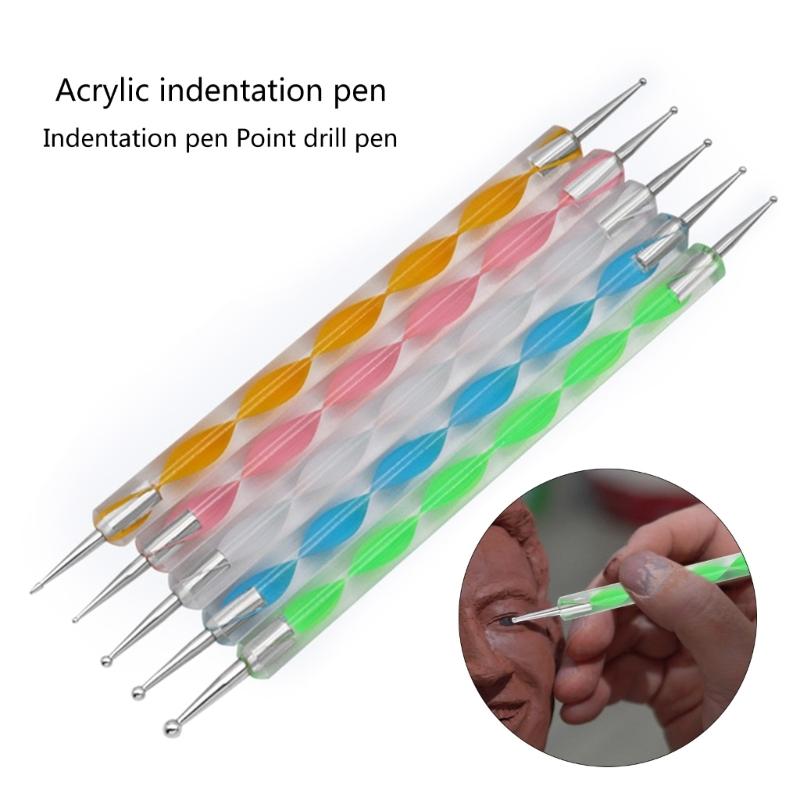 Carving Modeling Clay Sculpting Tool Set Pottery Sculpture Tool Plastic Modeling Tool Double End Dotting Clay Scraper