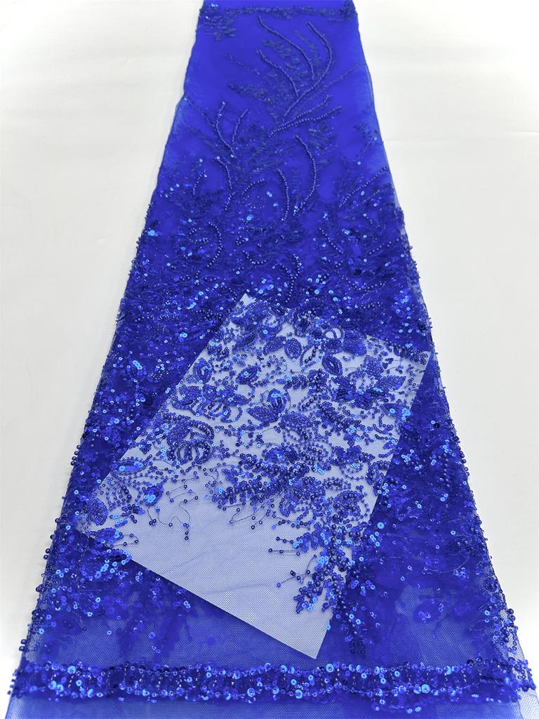 Luxury Hight Quality Nigeria Sequins Net Embroidery Lace Fabric African Mesh Lace Fabric 2025 French Tulle Lac For Women Wedding