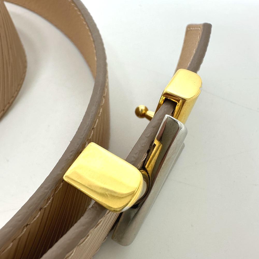 Louis Vuitton M9362 Ceinture Twist LV Buckle Slim Belt Epi Leather Beige