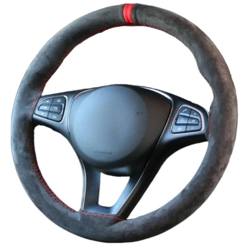 Hand-sewn car steering wheel covers, DIY leather interior decoration, caravan trailer, truck off-road car parts