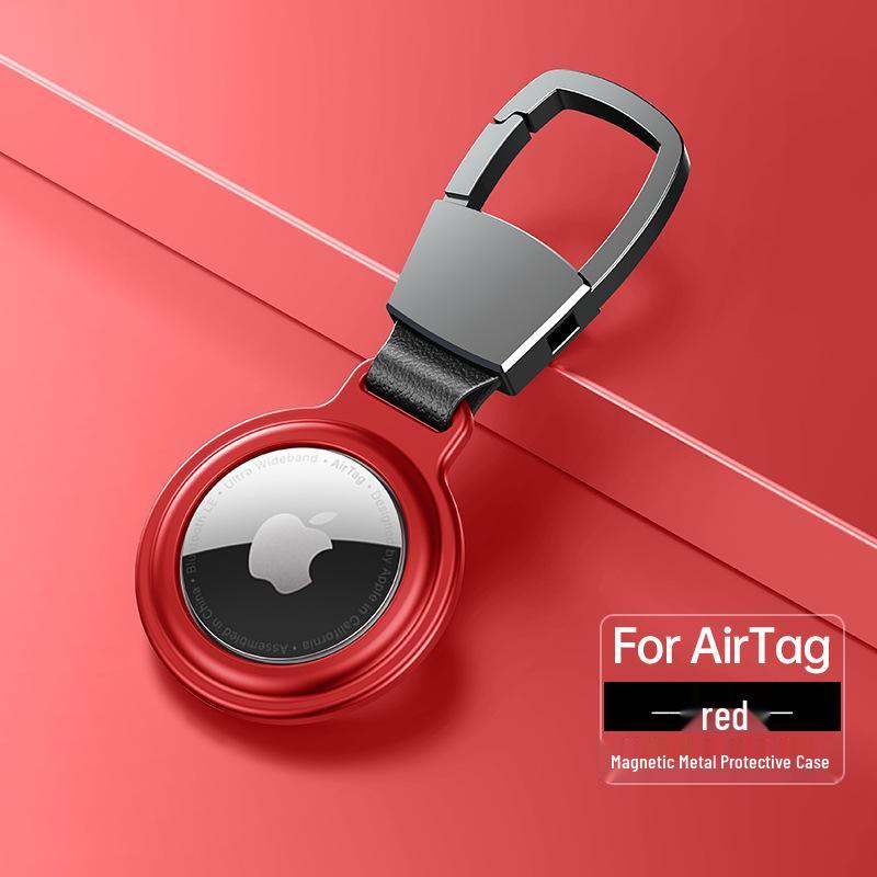 In Stock: Aluminum Alloy Magnetic Keychain Cover for Apple AirTag