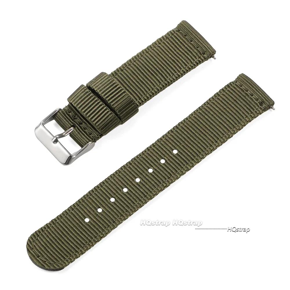 Nylon Watch Band 18mm 20mm 22mm 24mm for Military Woven Strap Quick Release Wristband for Seiko Women Men Sport Watch Bands