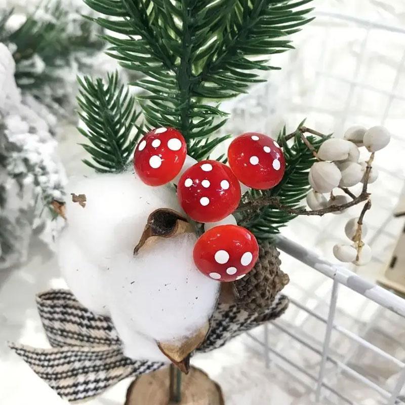 20PCS Colorful Artificial Mini Mushroom Model Fairy Garden Plant Action Figure Craft Decor for DIY Micro Decorations Supplies