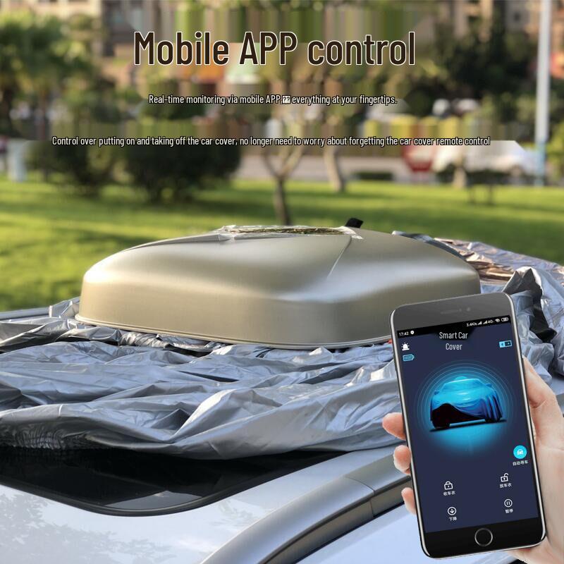 Automatic Solar Car Cover with Remote for Sun, Heat, Rain, Snow & Frost Protection