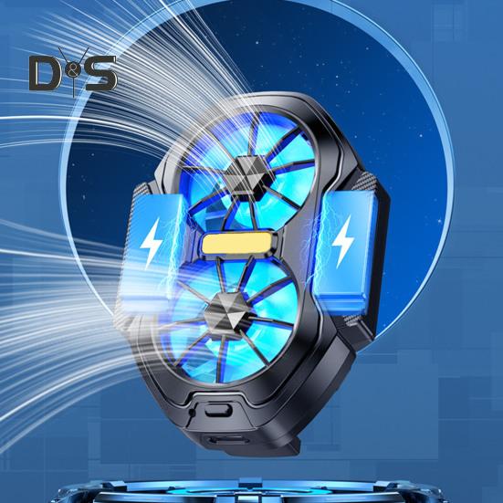 Drahtloser Handy-Kühler-Lüfter Halbleiter-Wärmeableitung Geräuscharmer wiederaufladbarer Universal-Telefon-Kühler