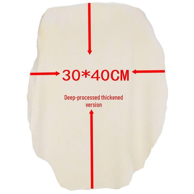Large Natural Deerskin Suede Car Drying Towel - Quick Absorbing, Quick-Drying, Premium Quality