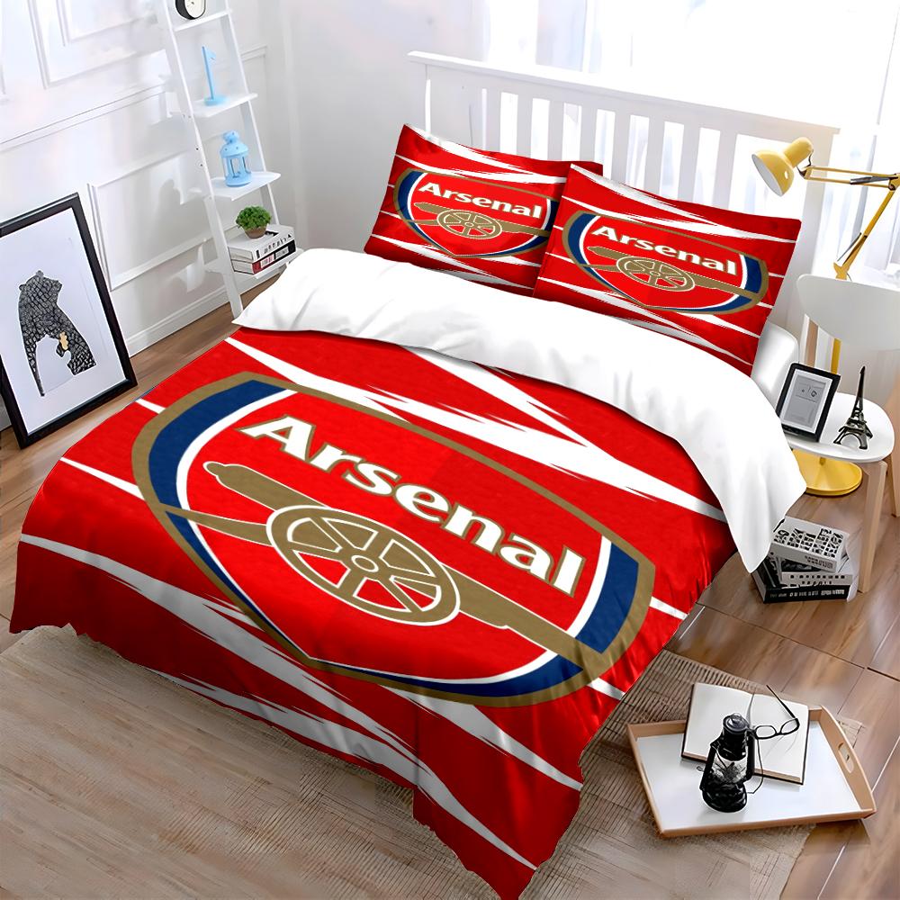 Arsenal Red Bedding Set Bedding set (1 duvet cover, 2 pillowcases, duvet not included)