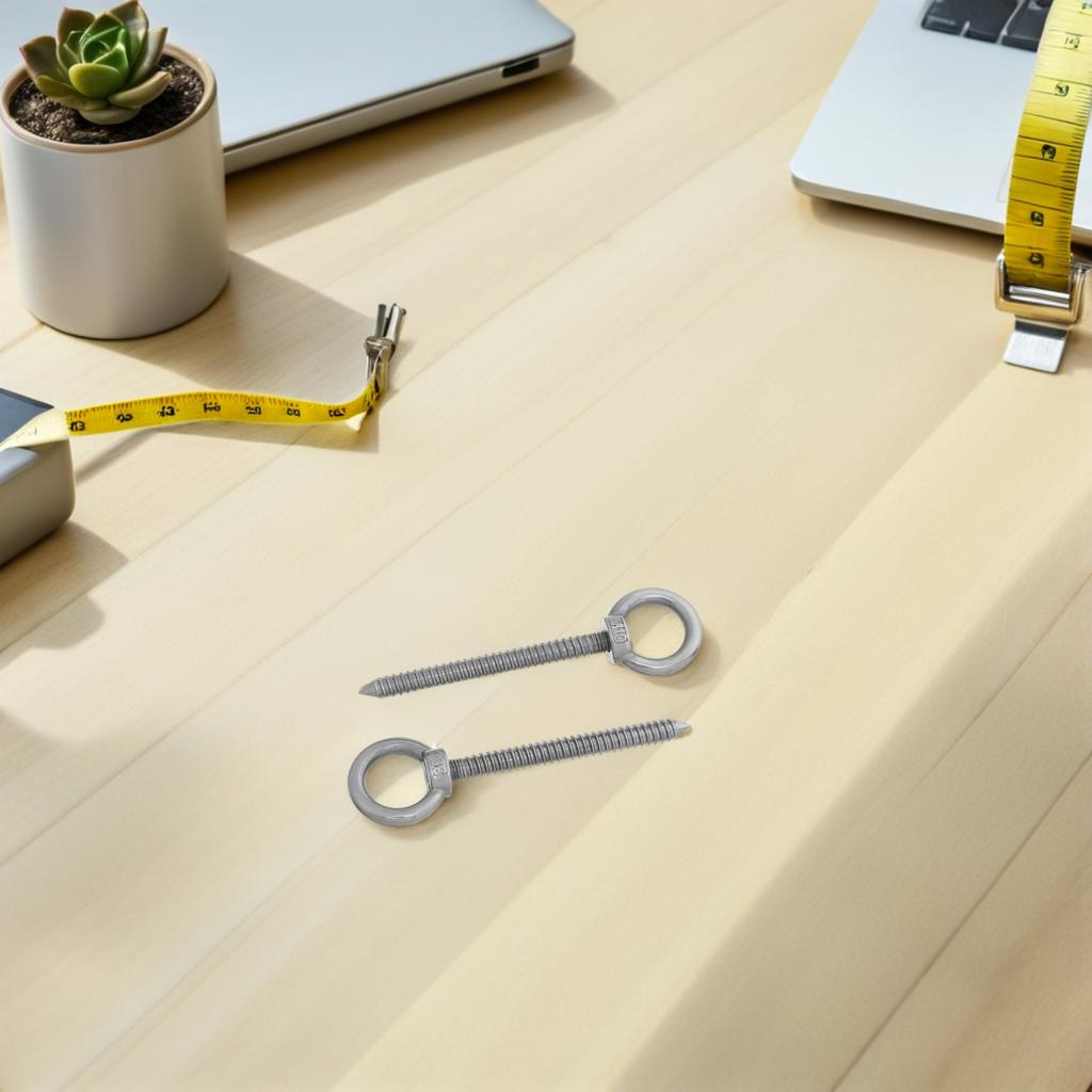 Heavy Duty Eye Hooks for Hanging Tools Garage Storage Organizers Metal Screw In Wall Mount Brackets Industrial Grade