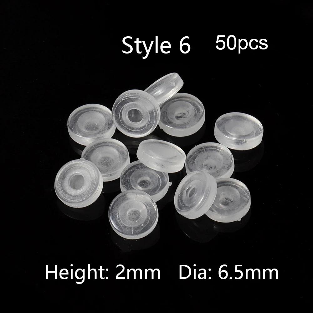 50pcs-1000pcs Soft Silicone Rubber Earring Back Stopper for Stud Earrings DIY Earring Findings Accessories Bullet Tube Ear Plugs